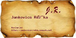 Jankovics Réka névjegykártya
